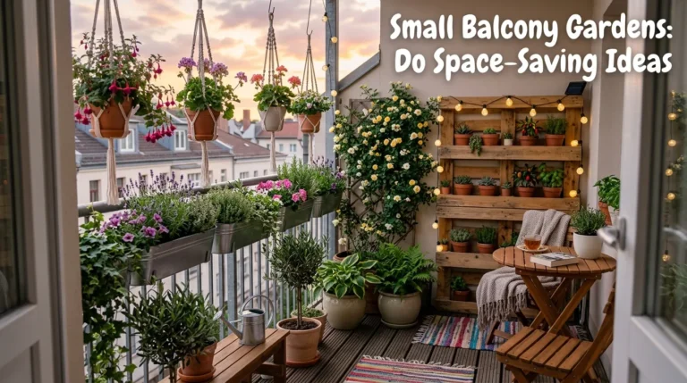 Top 10 Small Balcony Gardens: Do Space-Saving Ideas