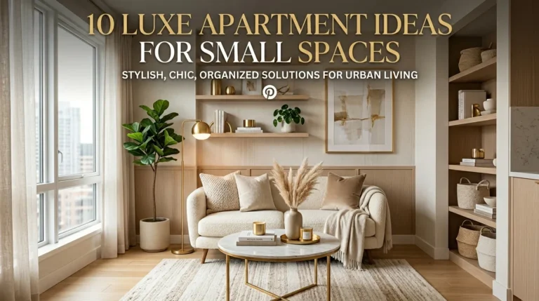 10 Luxe Apartment Ideas for Small Spaces