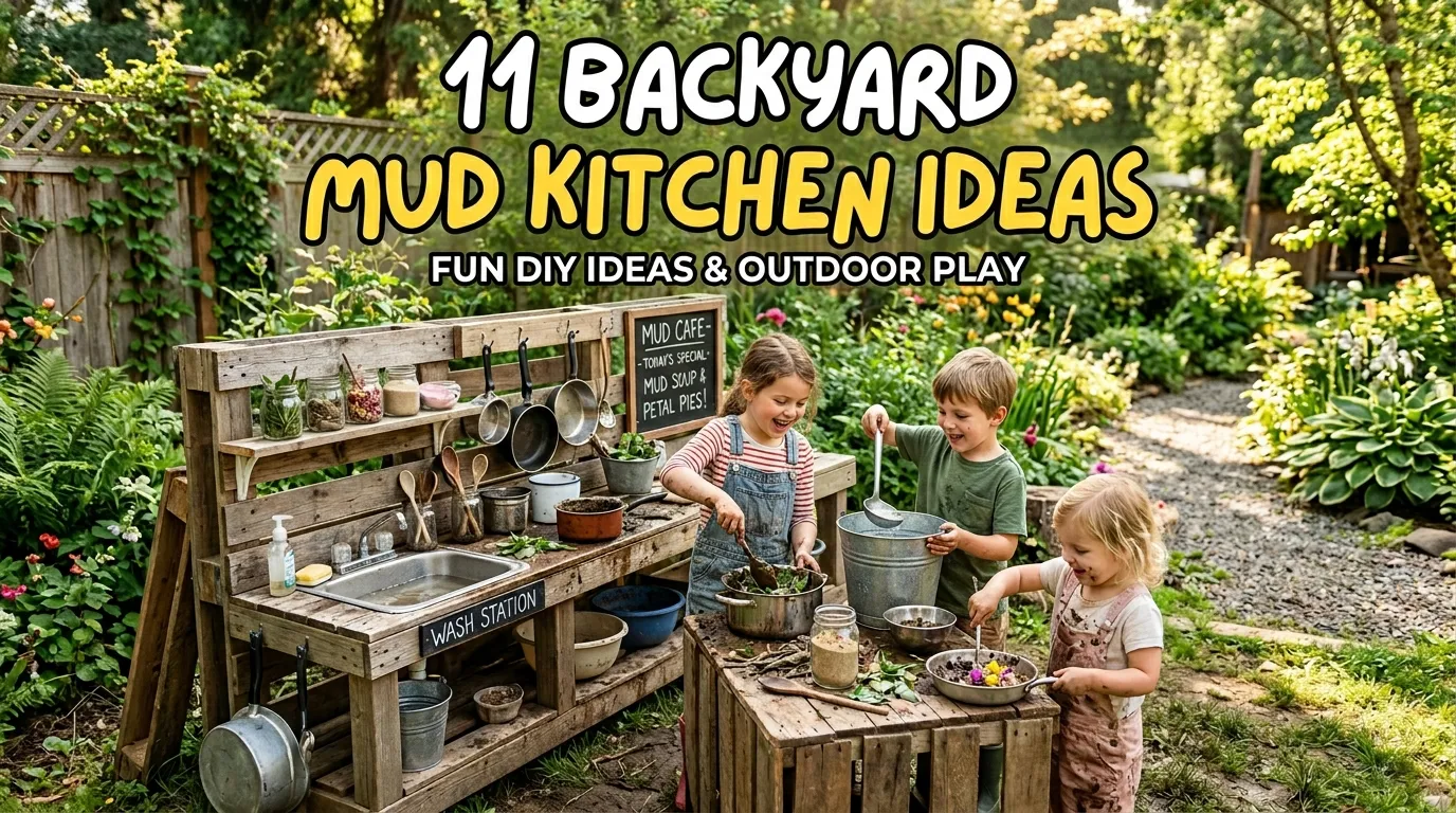 11 Backyard Mud Kitchen Ideas