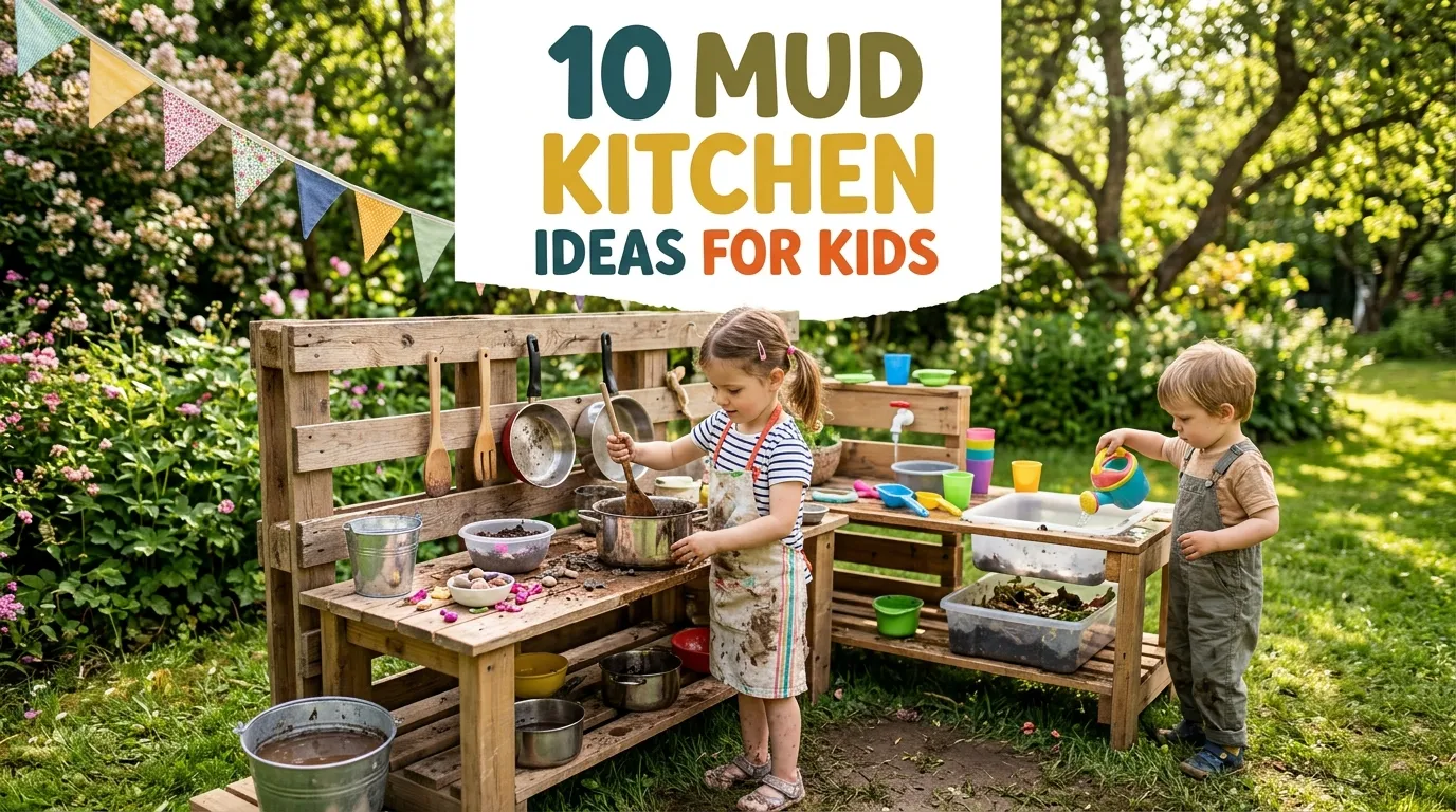 10 Mud Kitchen Ideas for Kids