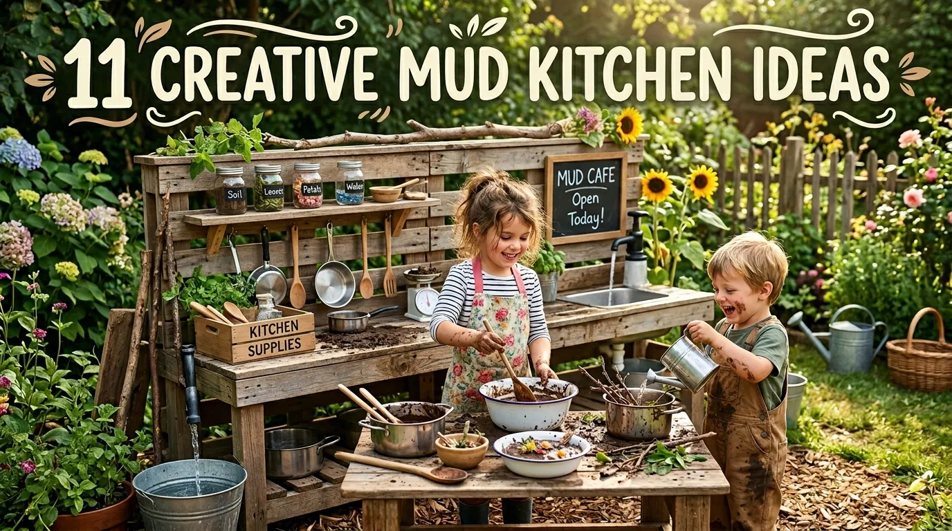 11 Creative Mud Kitchen Ideas