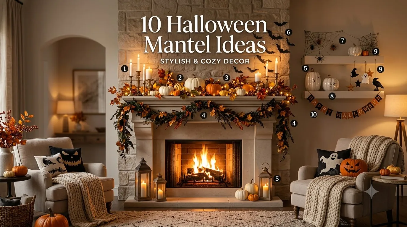 10 Halloween Mantel Ideas