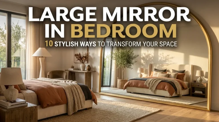 Large Mirror in Bedroom