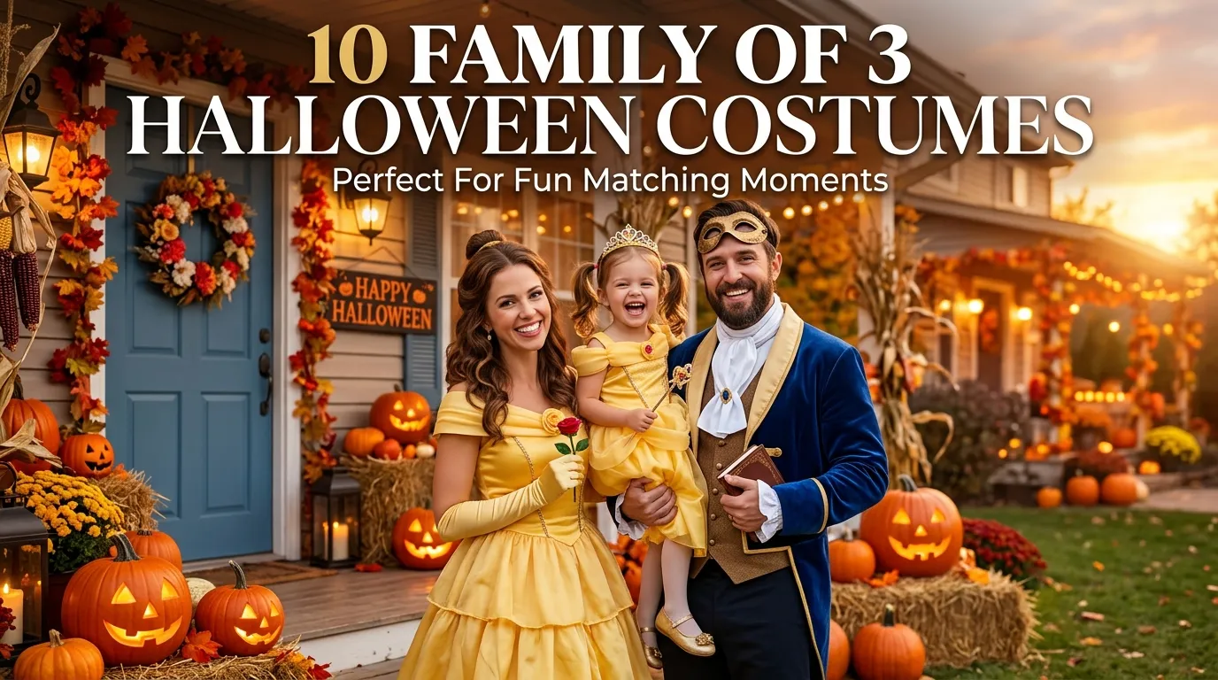 10 Family Of 3 Halloween Costumes Perfect For Fun Matching Moments