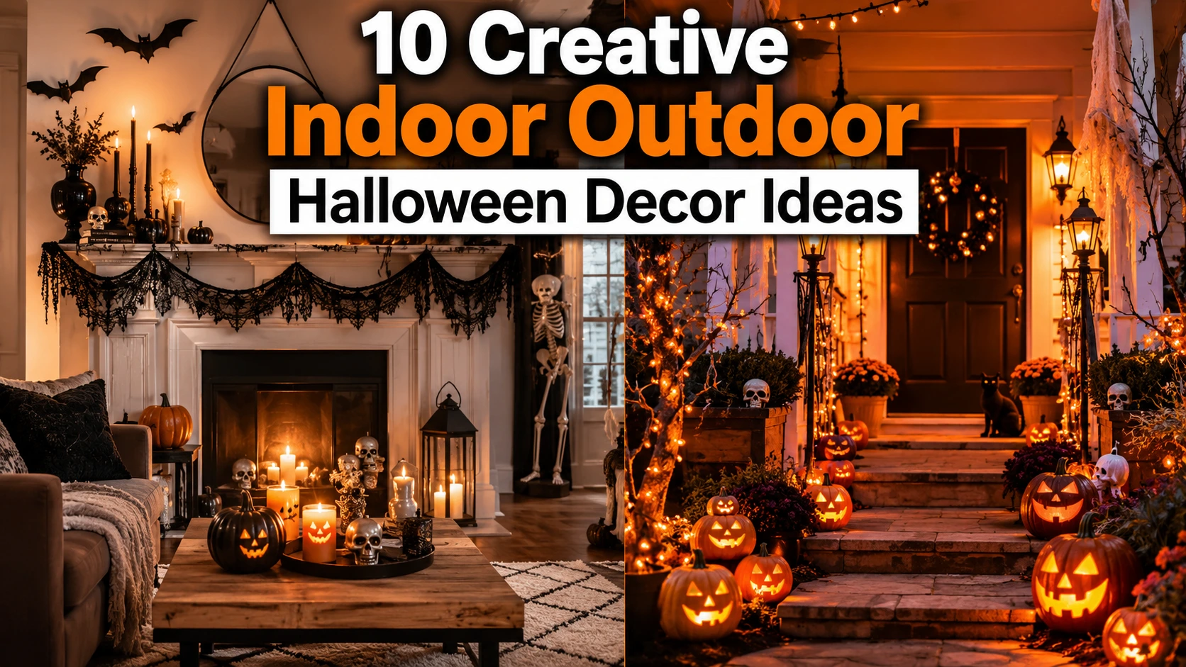 10 Creative Indoor Outdoor Halloween Decor Ideas