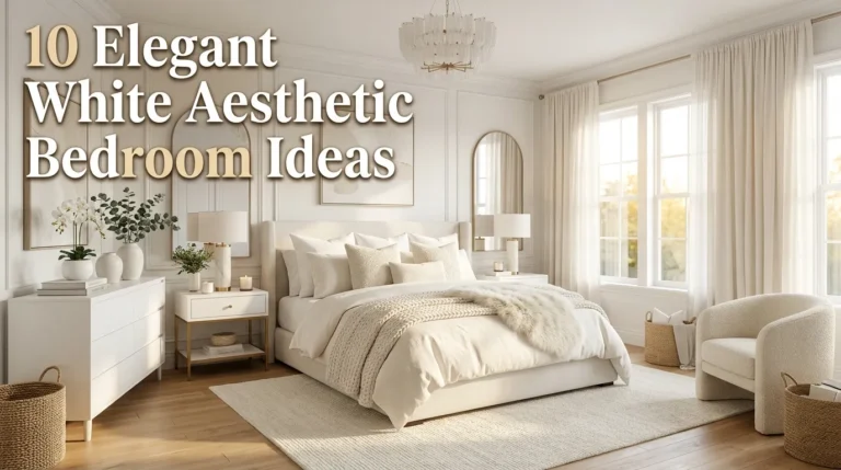10 Elegant White Aesthetic Bedroom Ideas