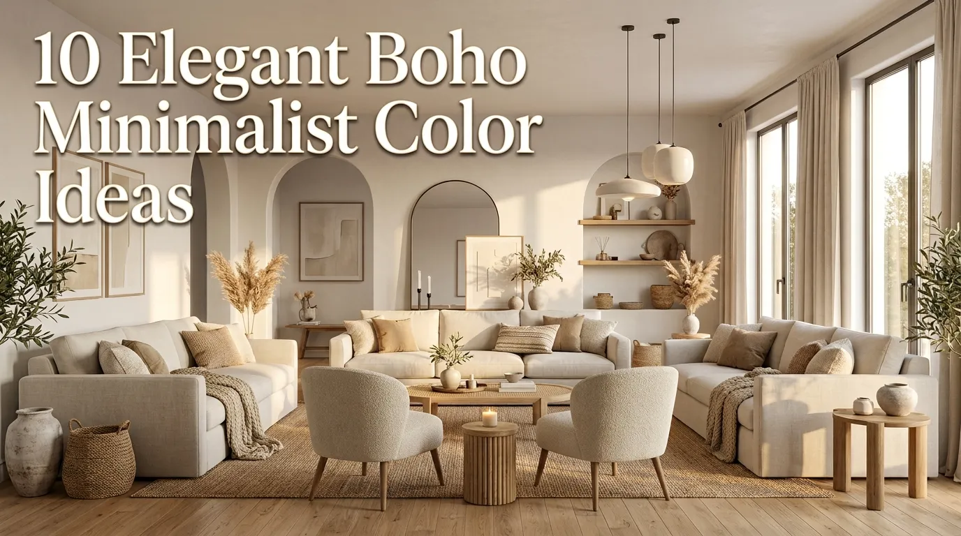 10 Elegant Boho Minimalist Color Ideas
