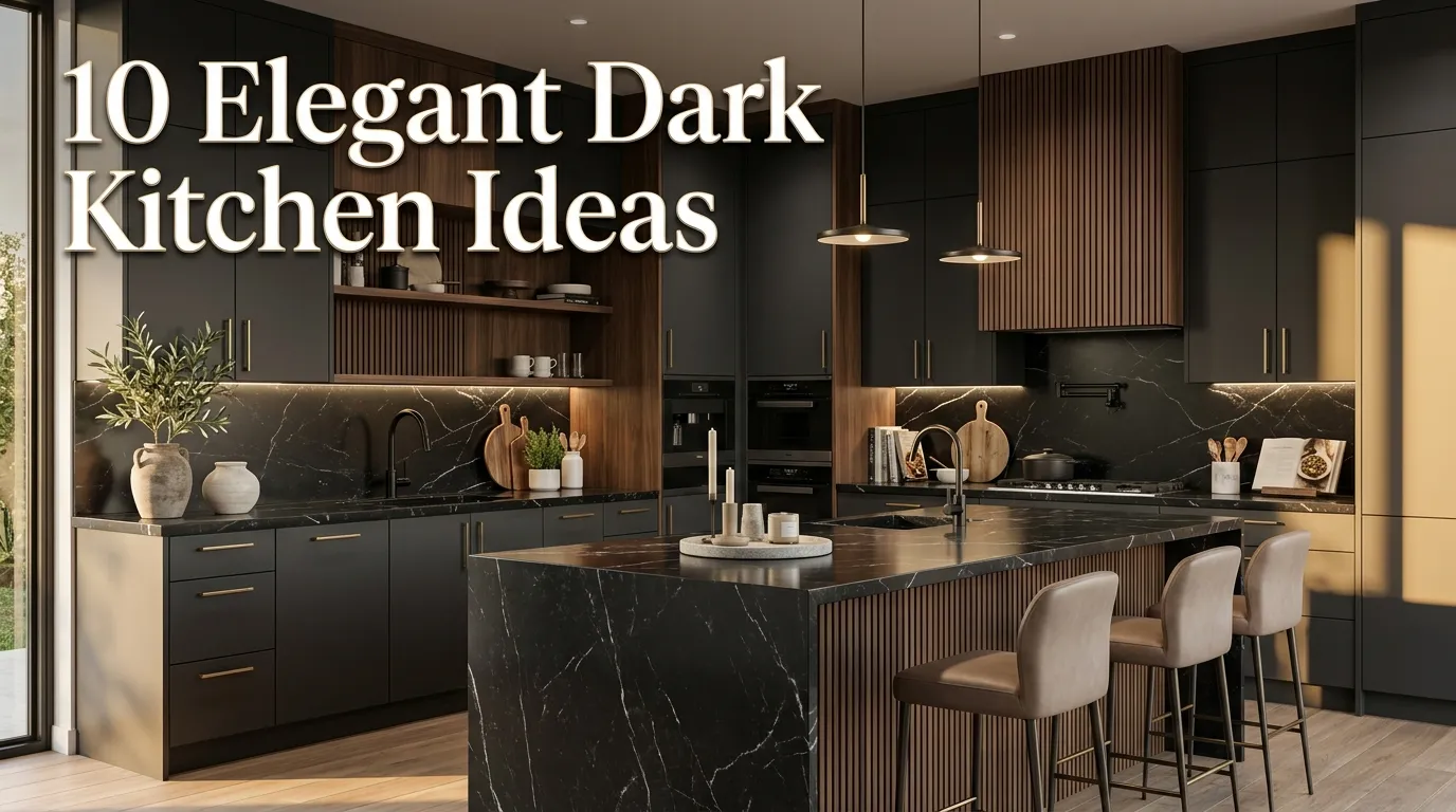 10 Elegant Dark Kitchen Ideas