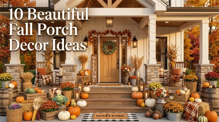 10 Beautiful Fall Porch Decor Ideas