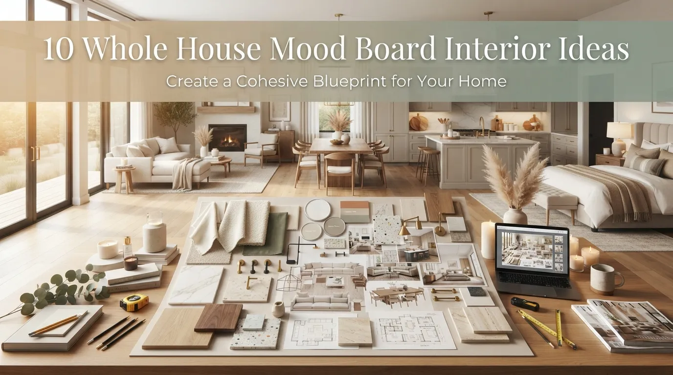 10 Whole House Mood Board Interior Ideas: How to Create a Cohesive Blueprint for Your Home