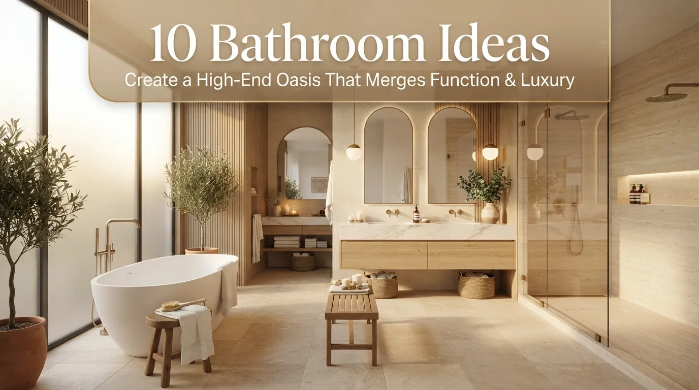 10 Bathroom Ideas: How to Create a High-End Oasis that Merges Function and Luxury