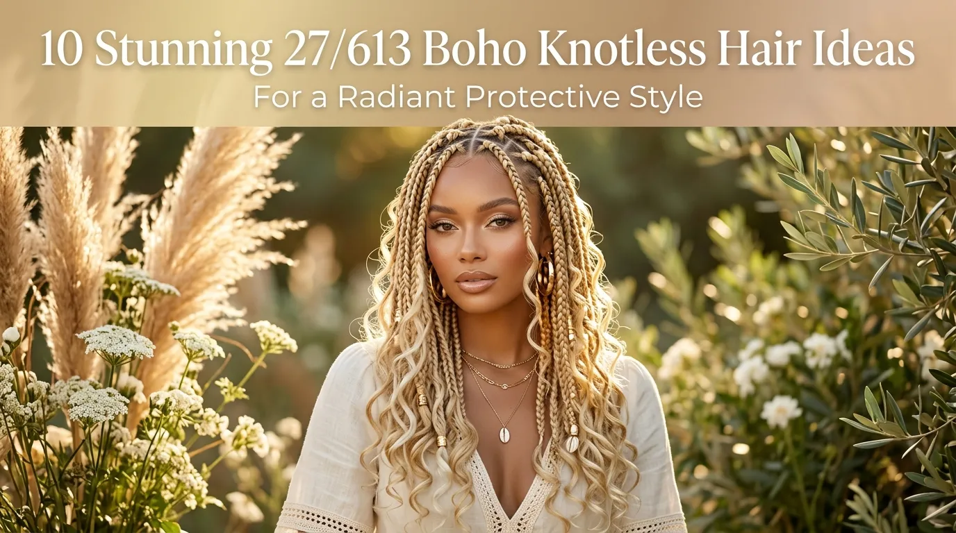 10 Stunning 27/613 Boho Knotless Hair Ideas for a Radiant Protective Style