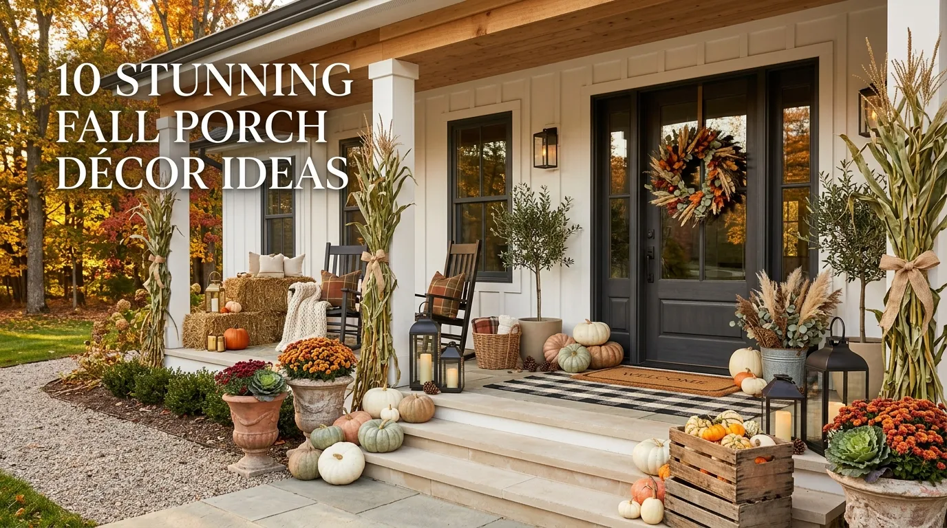 10 Cozy Fall Porch Decor Ideas