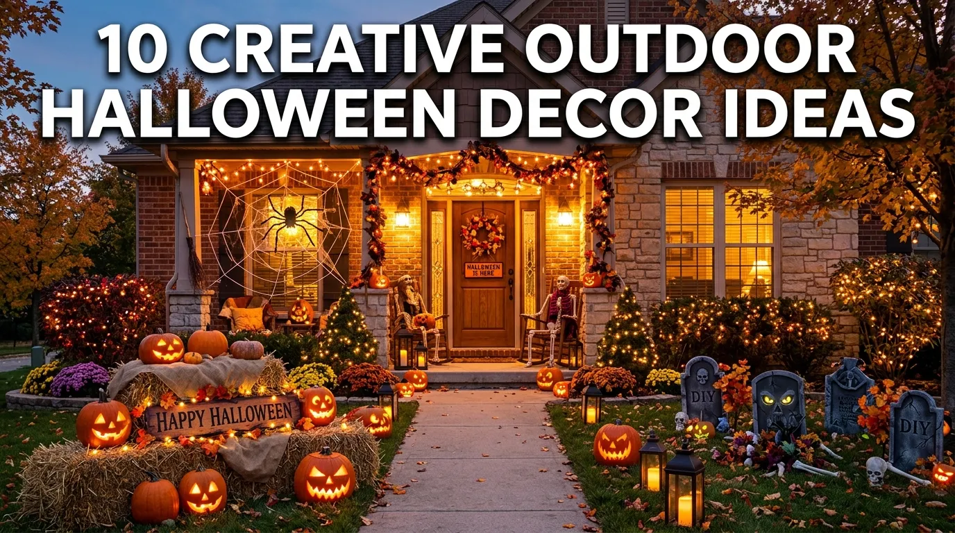 10 Creative Outdoor Halloween Decor Ideas