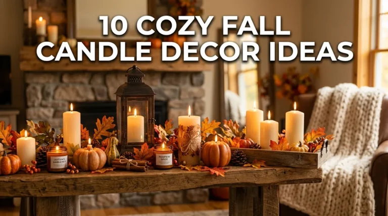 10 Cozy Fall Candle Decor Ideas