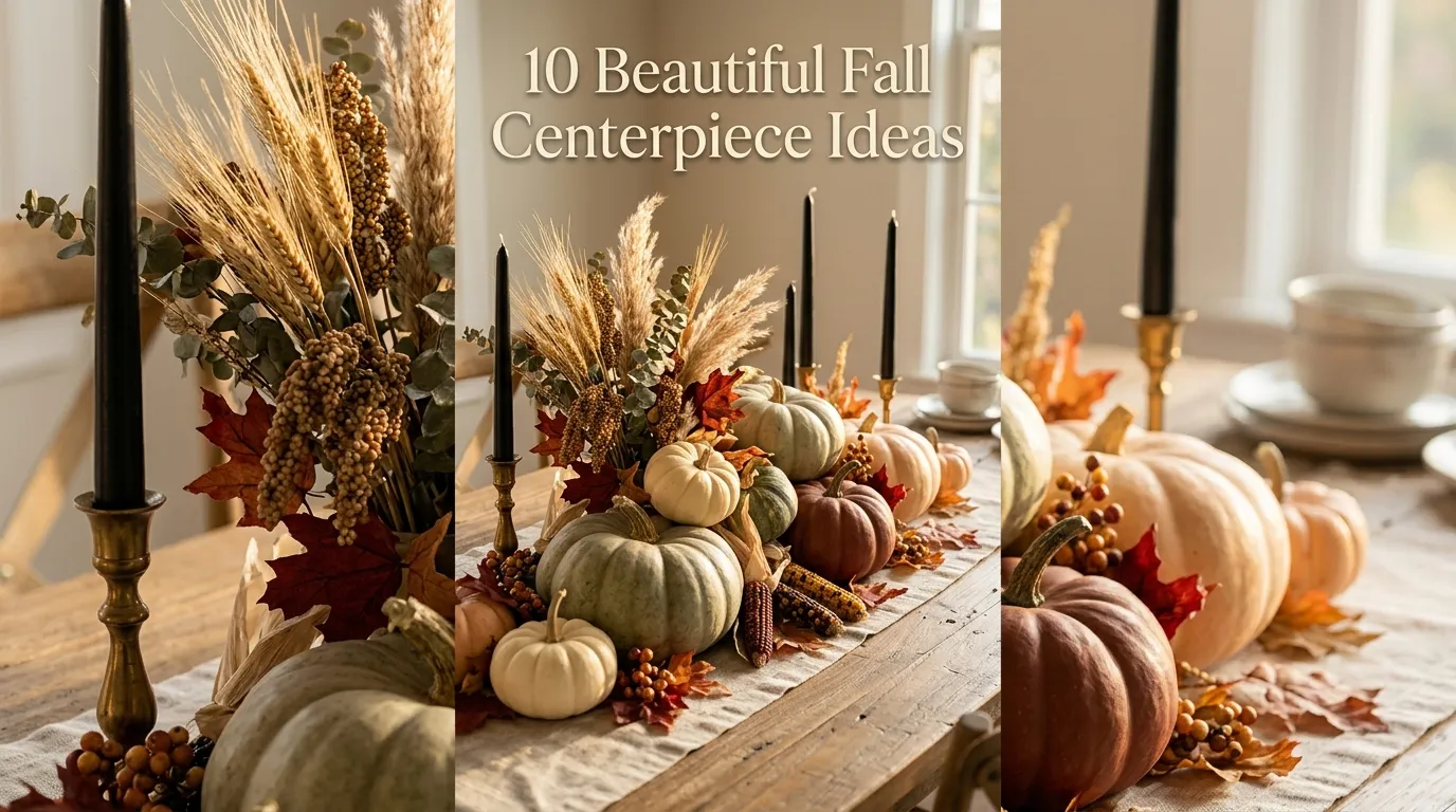 10 Beautiful Fall Centerpiece Ideas