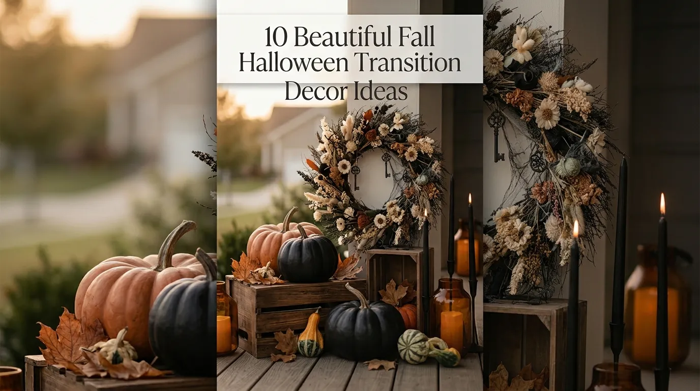 10 Beautiful Fall Halloween Transition Decor Ideas