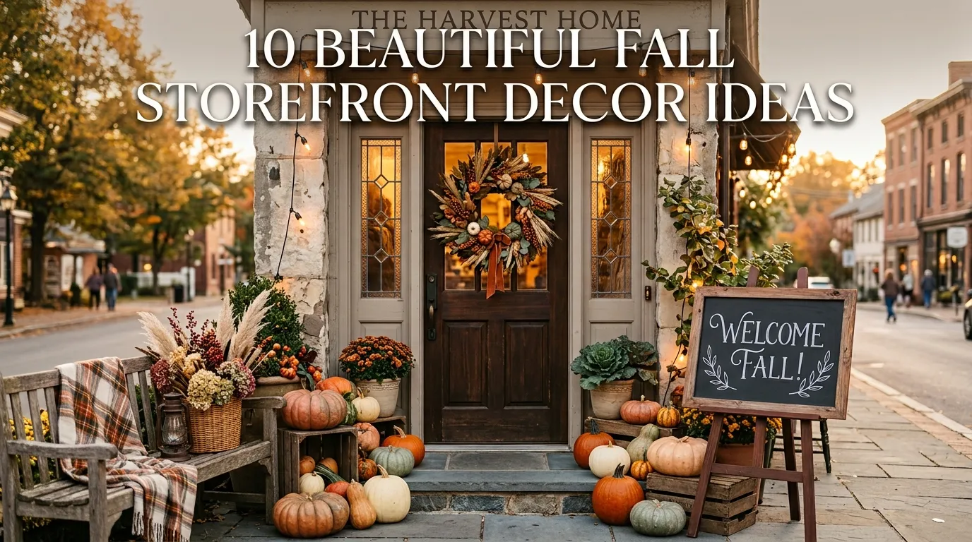 10 Beautiful Fall Storefront Decor Ideas