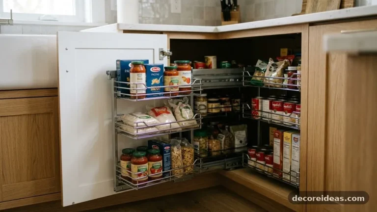 Best Pull-Out Corner Baskets for Deep Blind Pantry Cabinets