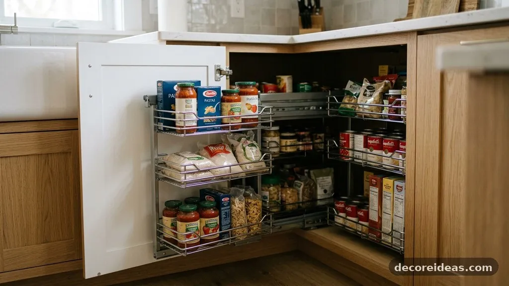 Best Pull-Out Corner Baskets for Deep Blind Pantry Cabinets