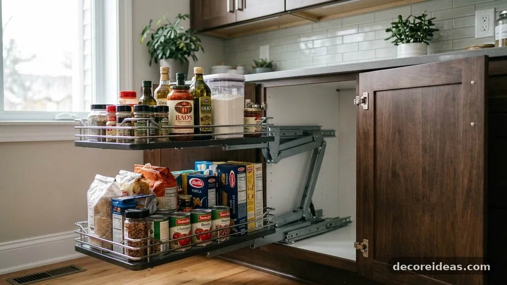 Maximizing Vertical Space - Best Pull-Out Corner Baskets for Deep Blind Pantry Cabinets