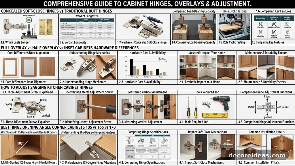 Common Installation Pitfalls - Best Hinge Opening Angle for Corner Cabinets (105° vs 165° vs 170°)