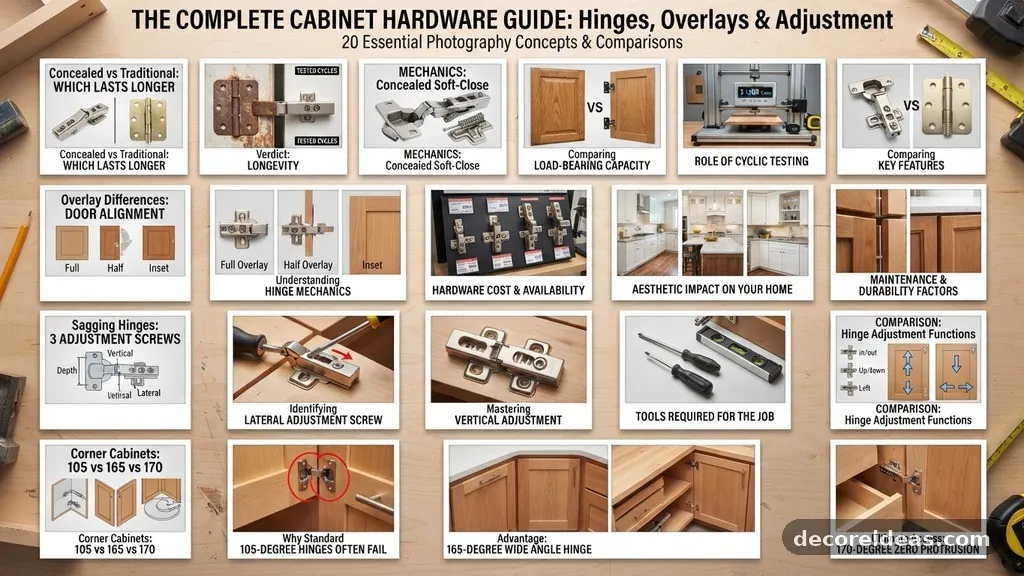 Why Standard 105-Degree Hinges Often Fail in Corners - Best Hinge Opening Angle for Corner Cabinets (105° vs 165° vs 170°)